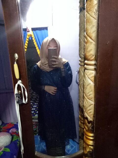 Couple Batik Shofia Brokat Tile Mutiara