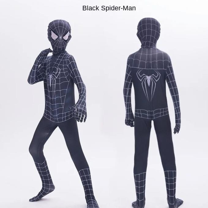 Kostum Spiderman Venom Anak/ Kostum Spiderman hitam/ superhero