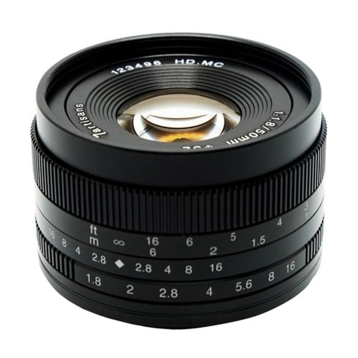 7Artisans 50mm F1.8 Lensa For Canon EOS M - 7Artisan Lens M50 M100 M6 Best Seller