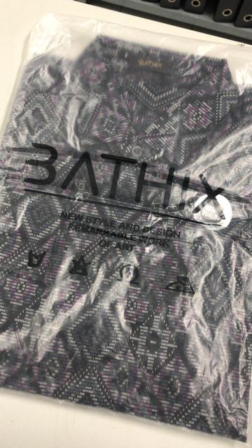 Baju Batik Kemeja Batik Lengan Panjang Pria Songket Diamond Biru Modern Slimfit Casual Blue