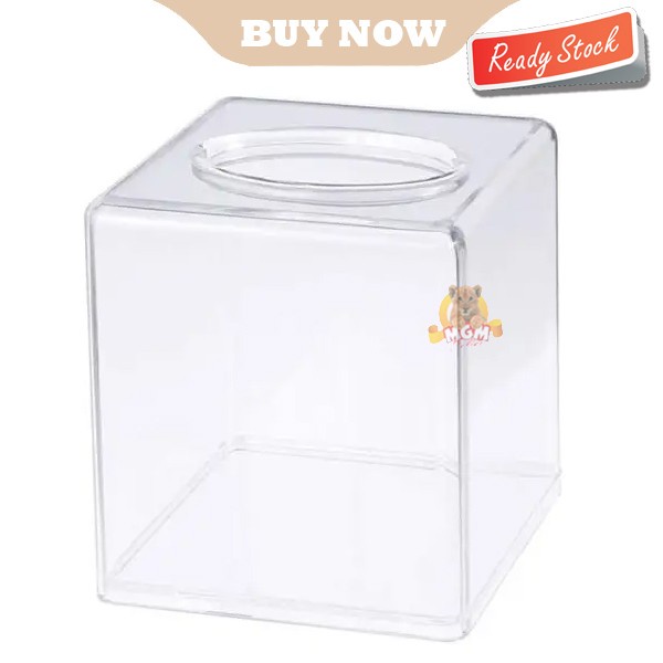 Tempat Tissue akrylic Tissue Holder Transparant Clear Tebal 13x13cm