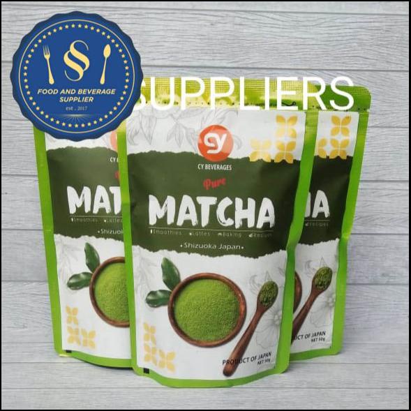 

CY MATCHA POWDER 100% ORIGINAL JAPAN GREEN TEA TEH 50 GR MINUMAN DRINK