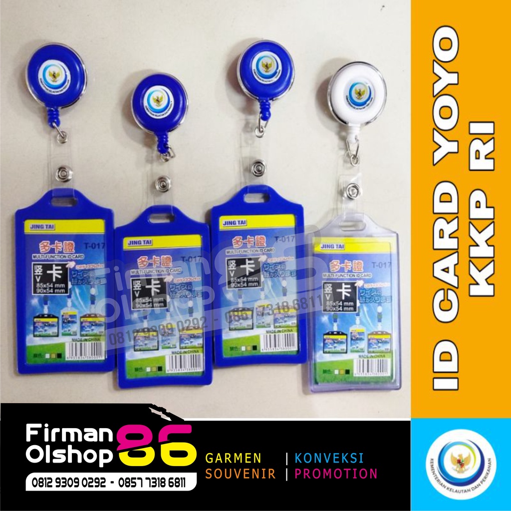 

Id Card Yoyo KKP RI Id Card Yoyo Kementerian Kelautan dan Perikanan RI gantungan ID Card KKP Lanyard KKP Name Tag KKP