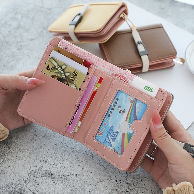 Hathin Muii  Clowy Wallet Plus - Dompet Lipat Wanita PU LeatherMurah dompet kecil