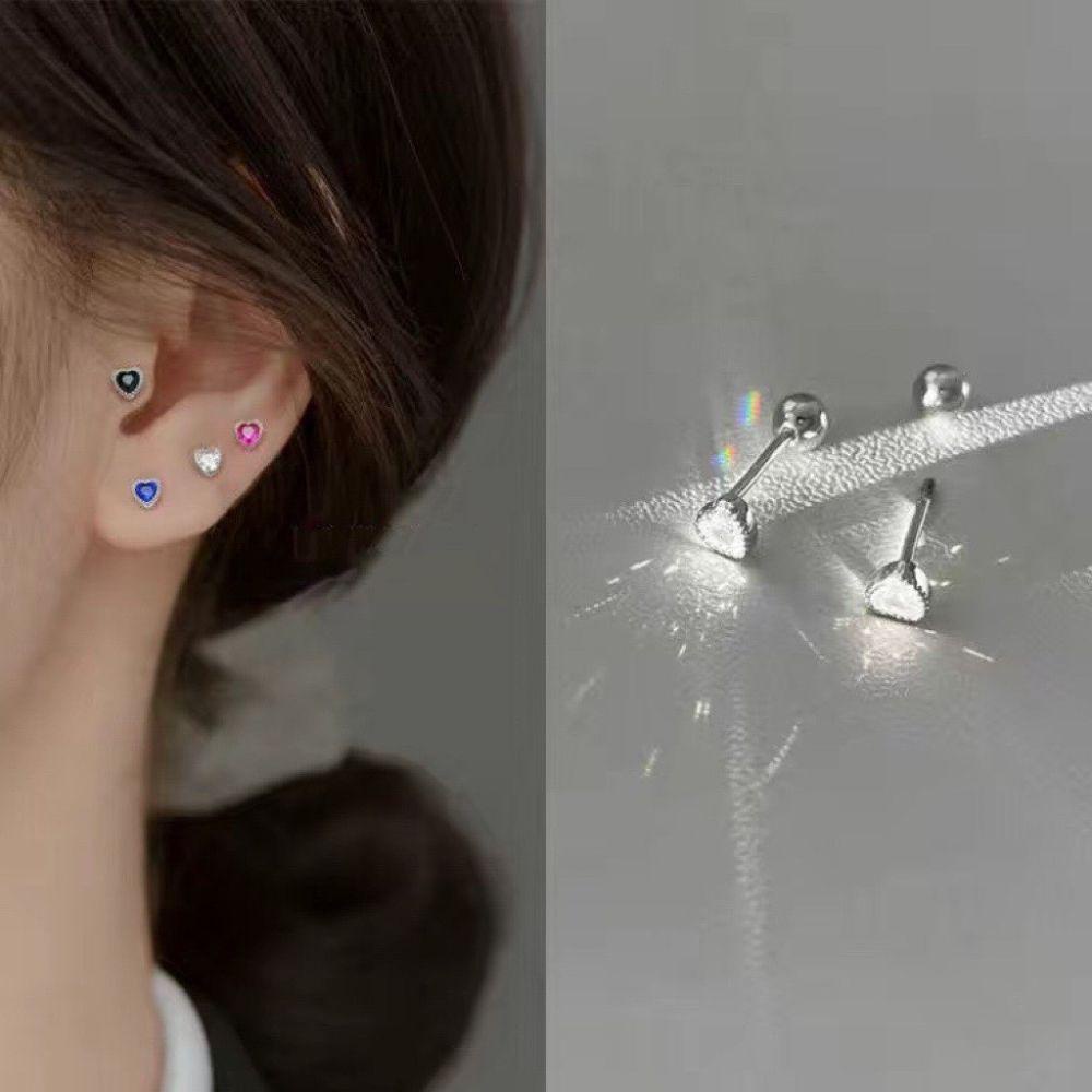 Needway Anting Wanita Elegan Sederhana Anti Alergi Minimalis Berlian Imitasi Aksesoris Telinga