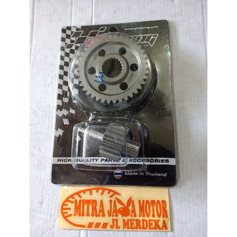 gear rasio Mio ukuran 15 38 gf racing . gigi rasio racing Mio 15 38 dan 16 38 GF racing