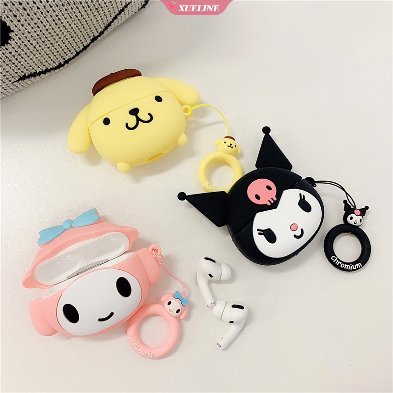 Soft Case Silikon Earphone Bluetooth Motif Sanrio Cullomi Pom Purin Untuk AirPods 1 2 3 pro