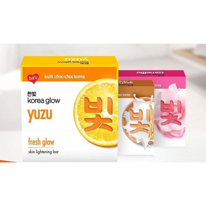 KOREA GLOW YUZU SABUN MANDI BATANG IMPORT KOREA TERLARIS TERMURAH ORIGINAL