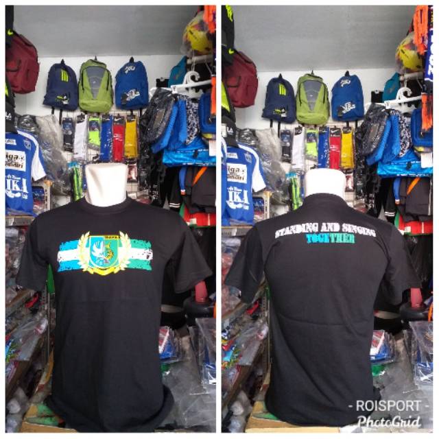 T-SHIRT KAOS BAJU PSIS SEMARANG PERSEBAYA SURABAYA HITAM