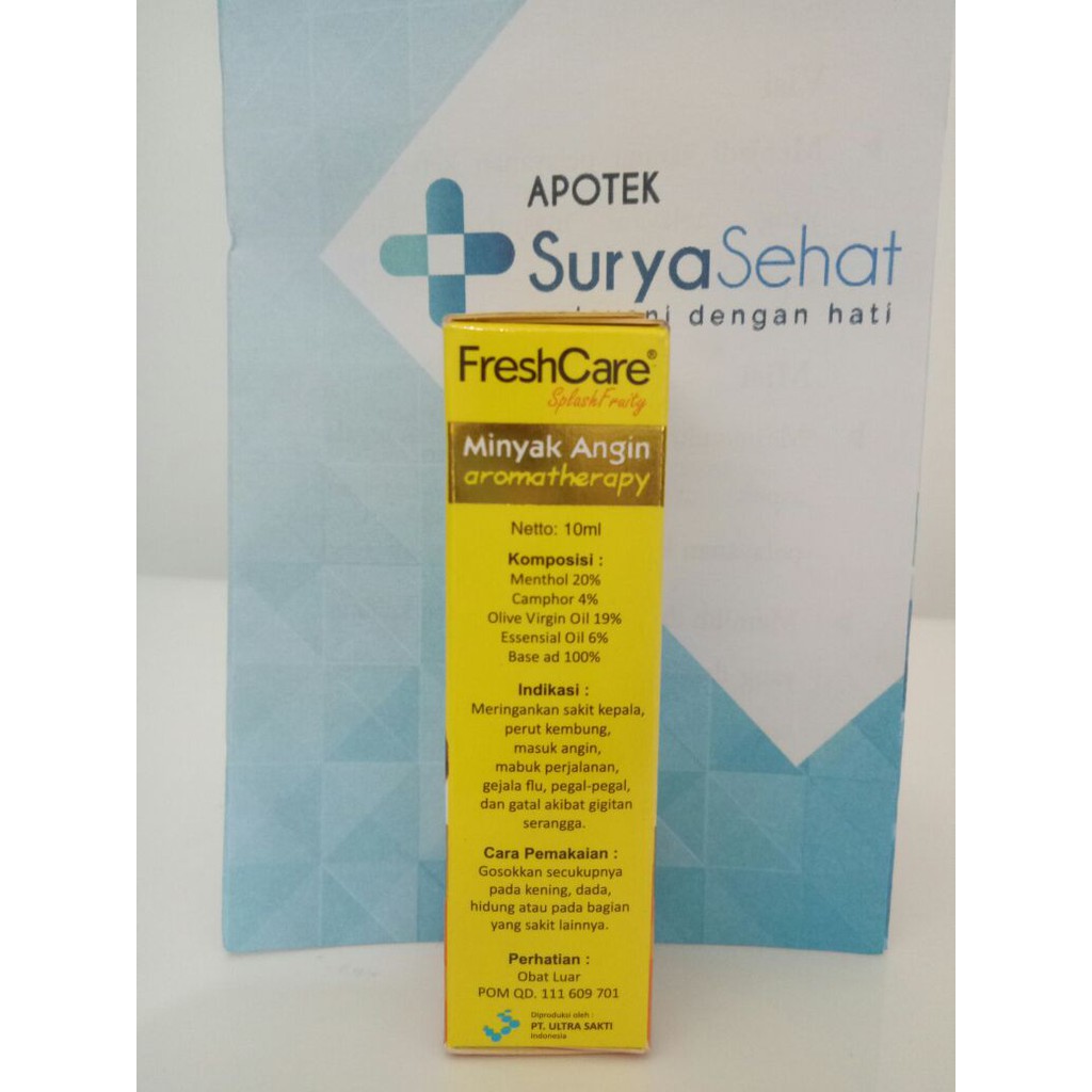 FRESH CARE SPLASH FRUITY / kuning (MINYAK ANGIN AROMATHERAPY) 10 ML