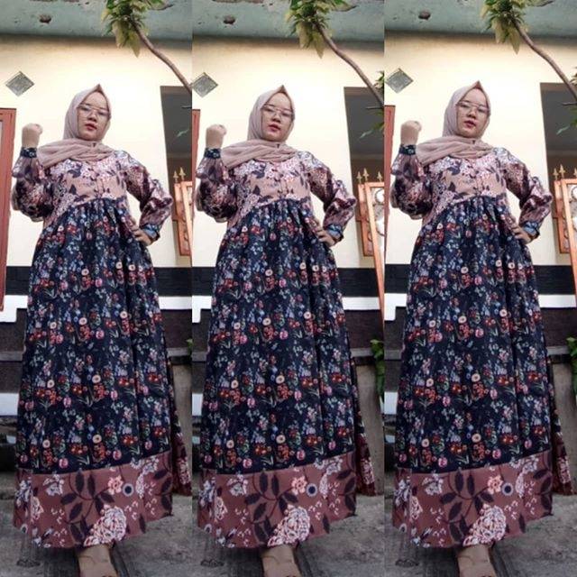 Gamis zara choco motif bangkok by NOOZ