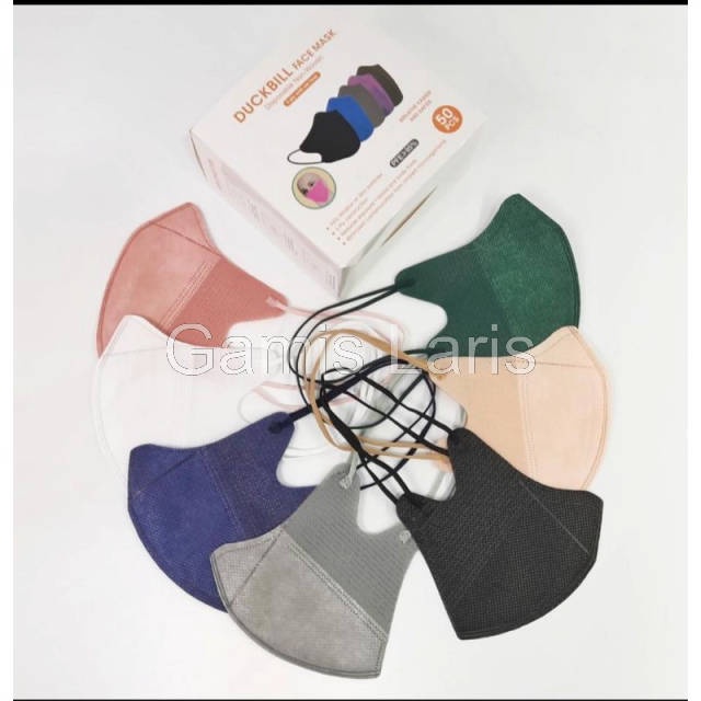 Eceran per pc masker duckbill dewasa hijab warna warni