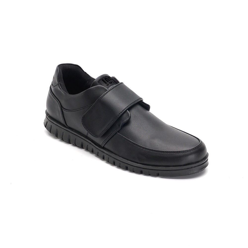 Sepatu Pantopel Pria Pantofel Pria Casual Formal Kulit Original - Gusto Black