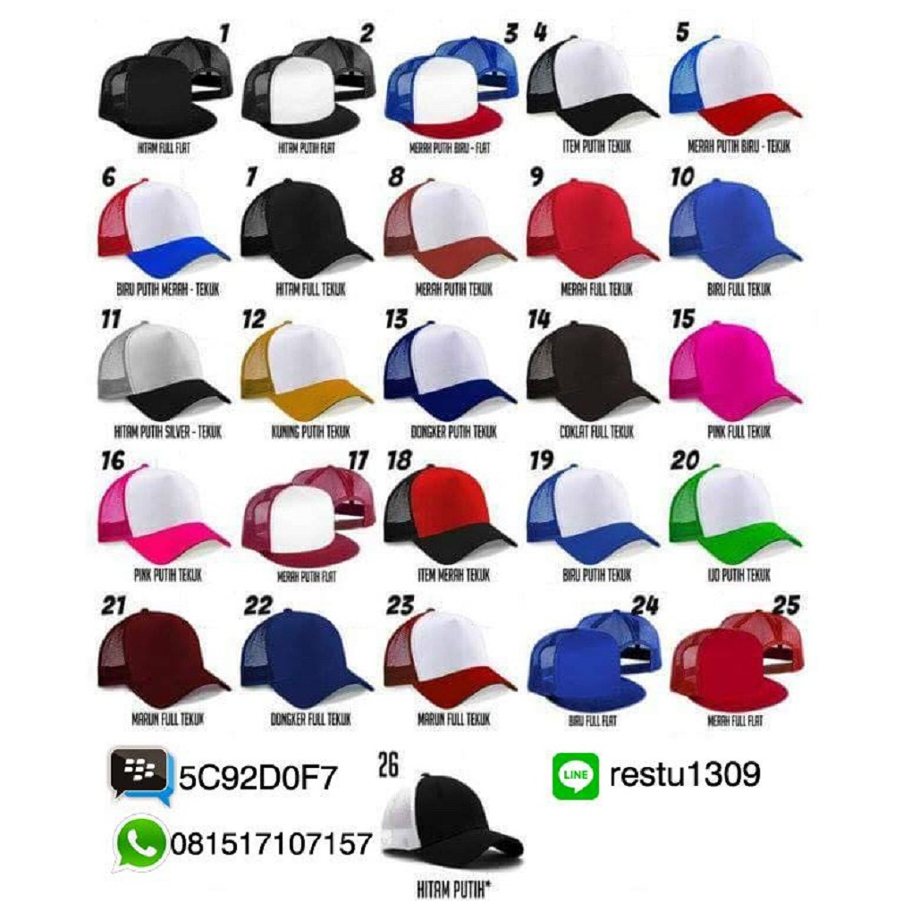 Topi Sablon Satuan