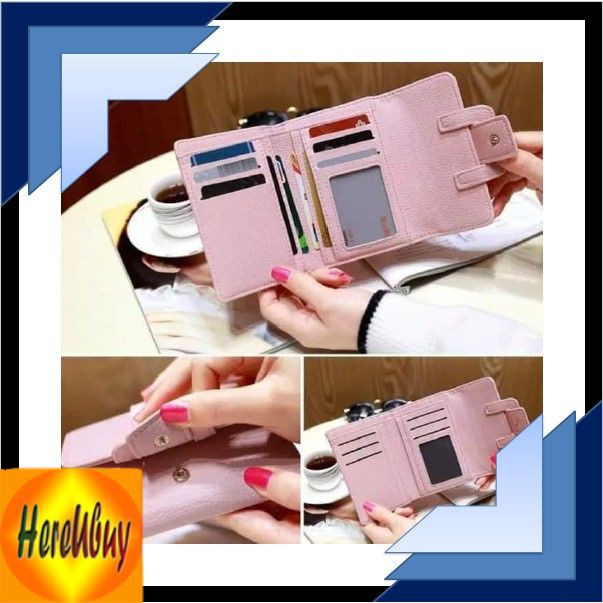 IMPORT - Dompet Wanita Lipat Kain Kanvas