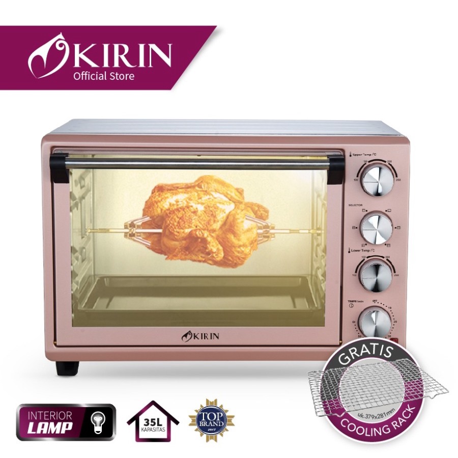 Oven Listrik Terbaru Dari Kirin KBO352RA Dengan Selector Api