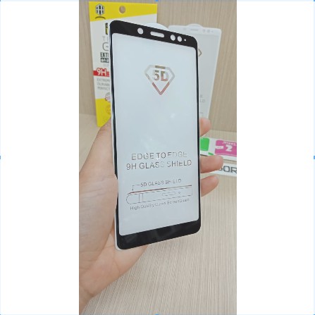 Tempered Glass 5D Xiaomi Redmi Note 5 Pro FULL Screen Guard FULL LEM