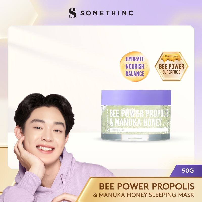 ❤️ Cloudy ❤️ SOMETHINC Bee Power Propolis &amp; Manuka Honey Sleeping Mask 50gr | Sleeping Mask Somethinc