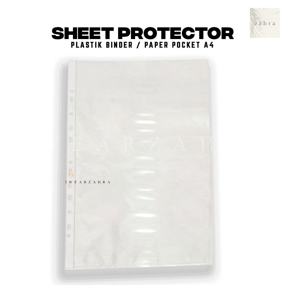 SHEET PROTECTOR - Folder File Map Dokumen Laminating Transparan High Quality Perlengkapan Kantor Alat Tulis Anak Sekolah