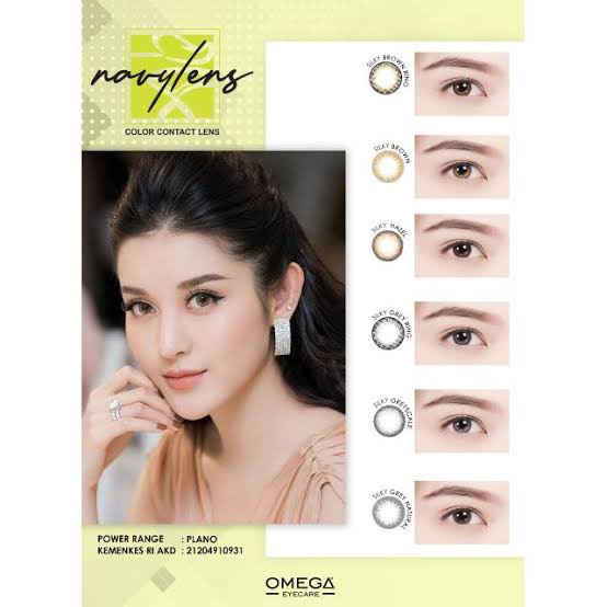 SOFTLENS NAVY LENS SILKY (NORMAL) BY OMEGA