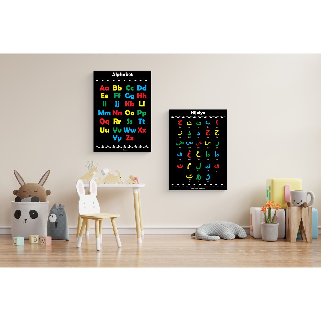 Poster Anak/ Poster Balita/ Poster Edukasi / Poster Pendidikan PAUD/TK/ Poster High Contrast