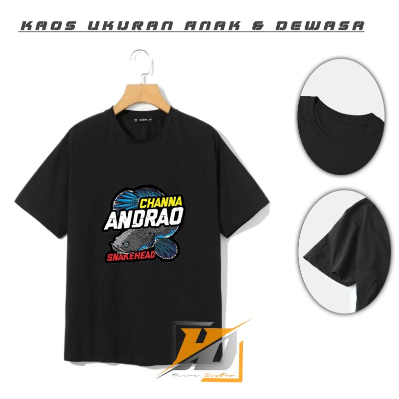 baju/t-shirt/atasan/Kaos channa andrao snakehead/baju anak channa viral