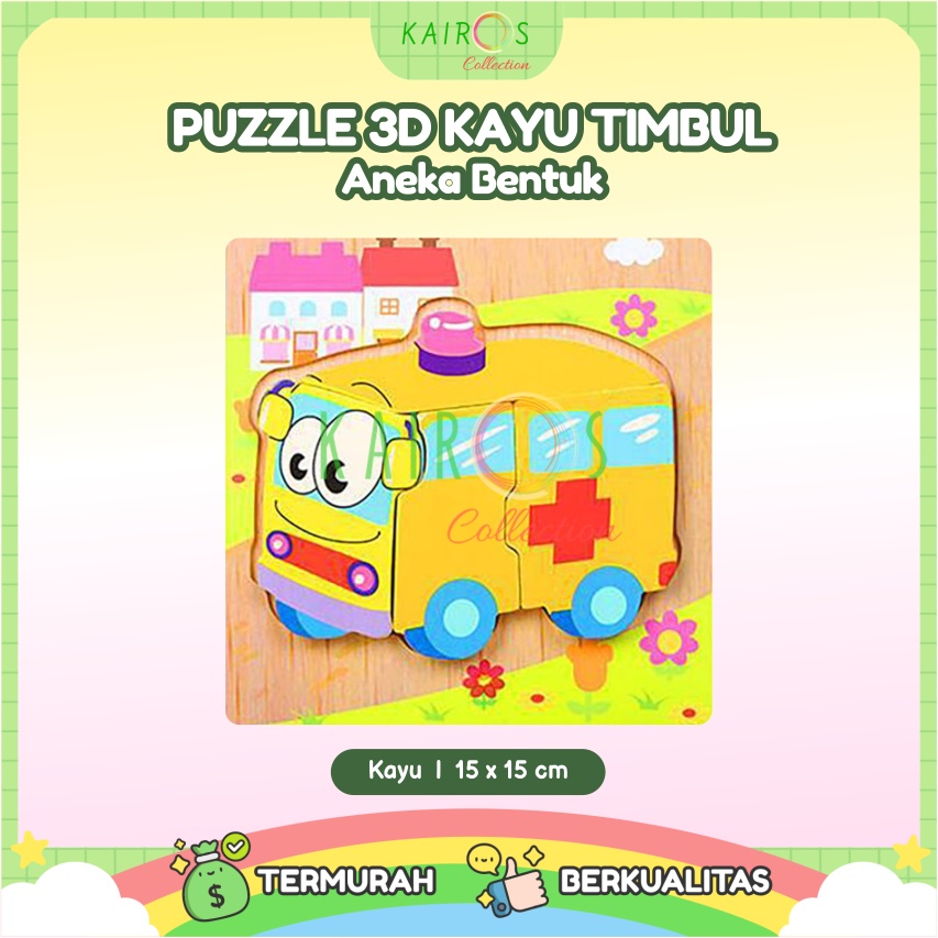 Puzzle Kayu Timbul Montesory Puzzle Timbul Anak Edukasi Montesori