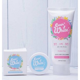 [COD] Paket  Everwhite 2in1 Pink (Badan) + Blue (Ketiak)  Instant Brightening Body Cream I BPOM 100% ORIGINAL