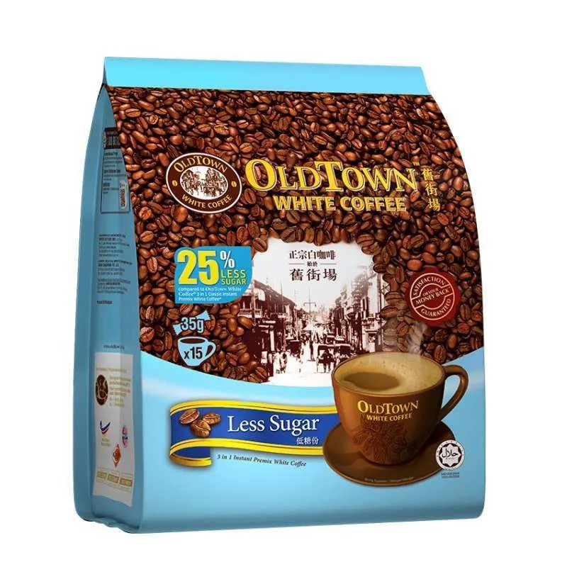 Old Town White Coffee 3 in1 Less Sugar / Kurang Gula [15 Pcs/40 gr]