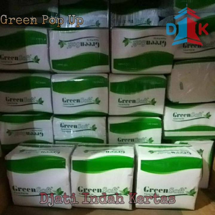 Tisue MURAH!!! Tissue Green Pop Up Tisu Isi 150 Sheets