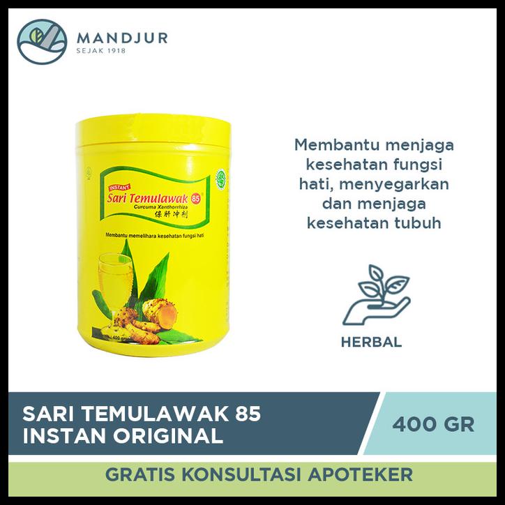

Sari Temulawak 85 Instan Original Toples 400 Gr