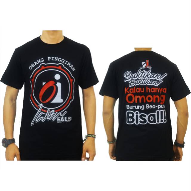 KAOS OBLONG IWAN FALS / OBLONG DISTRO / T SHIRT O NECK / ATASAN KASUAL