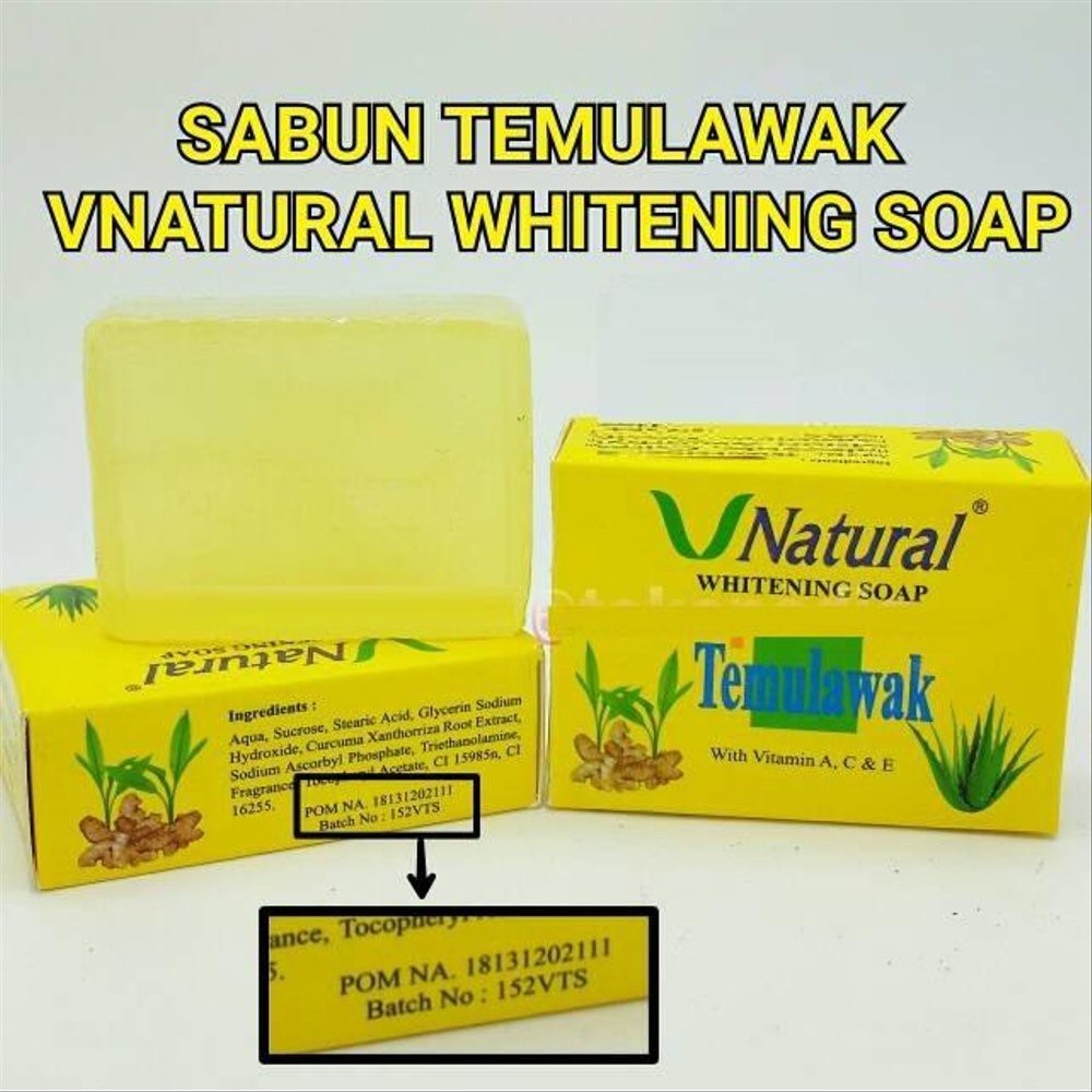 ✨ AKU MURAH ✨Sabun Batang Temulawak V Natural Original / BPOM Resmi