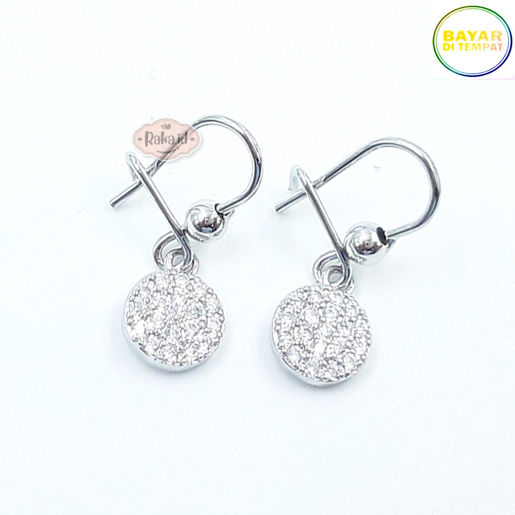 RAKA Acc - Anting Clip Xuping Perhiasan Cantik Wanita Lapis Emas 18k Model Jurai Bulat 031