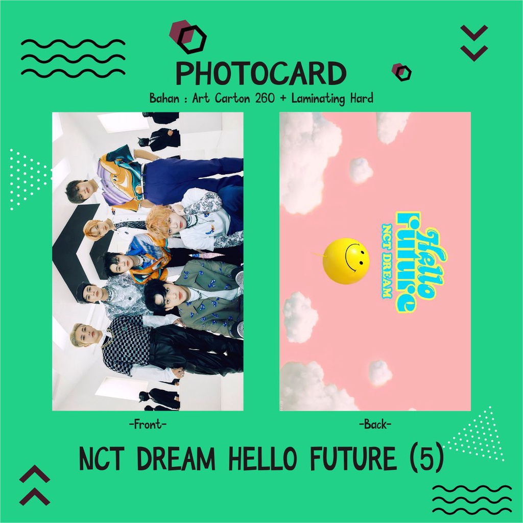 PHOTOCARD NCT DREAM 2 SISI BAHAN AC 260 + LAMINATING