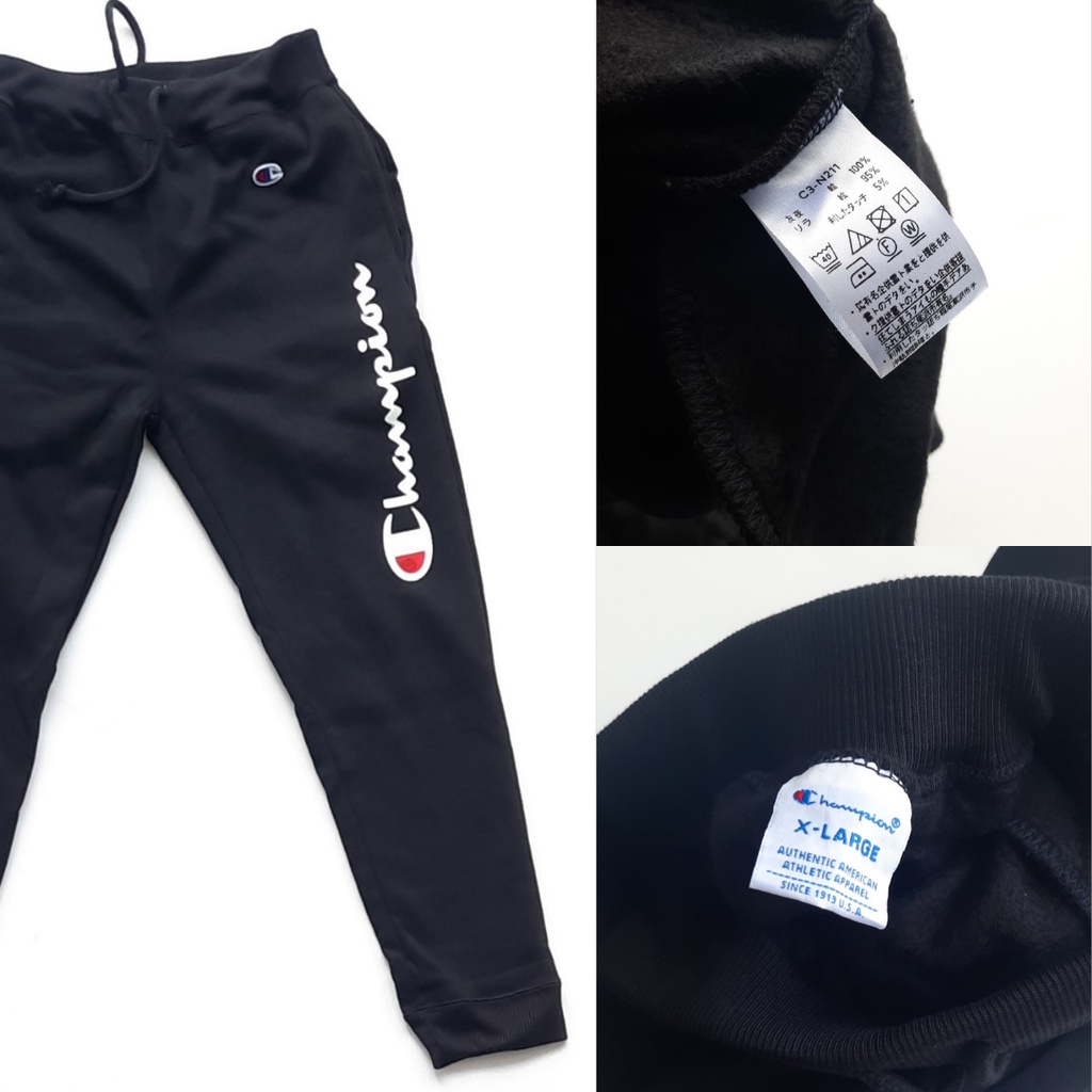 Champion Jogger Pants Script BORDIR LOGO / Celana Jogger Champion Original Unisex