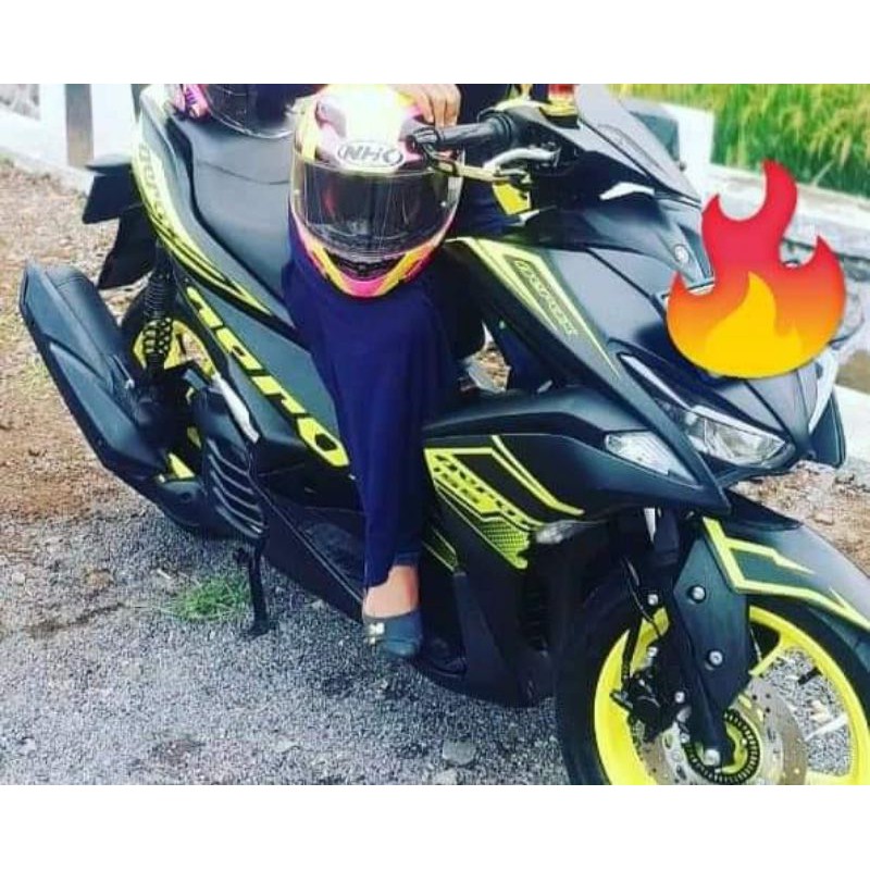 Striping sticker  lis motor decal variasi yamaha AEROX