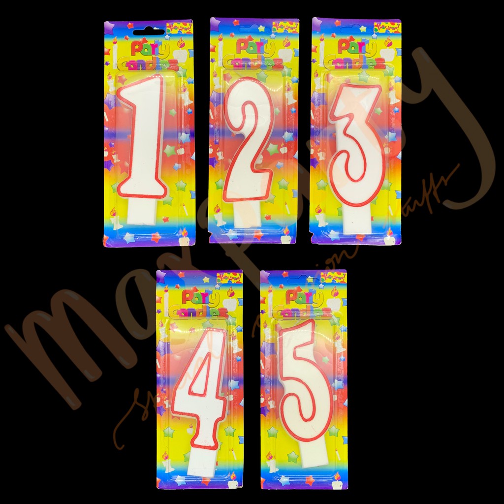 LIlin Ulang tahun Angka Jumbo/ Giant Birthday Candle