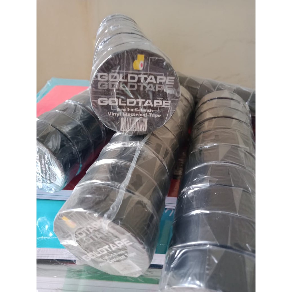 

(3 SLOP) ISOLASI / PLAKBAN / GOLD TAPE VYNIL ELECTRICAL TAPE 5 MILL X 5/8 INCH(ATK GROSIR MURAH)