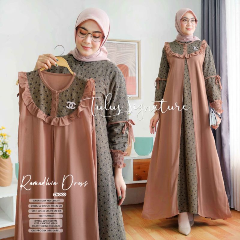 Dress Premium Ramadhia dress by tulus signature