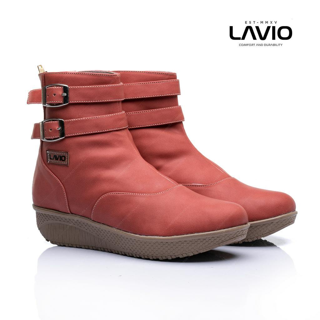 Sepatu Boots Wanita Cewe Keren Korea Kekinian Lavio Maleoo Original New Model