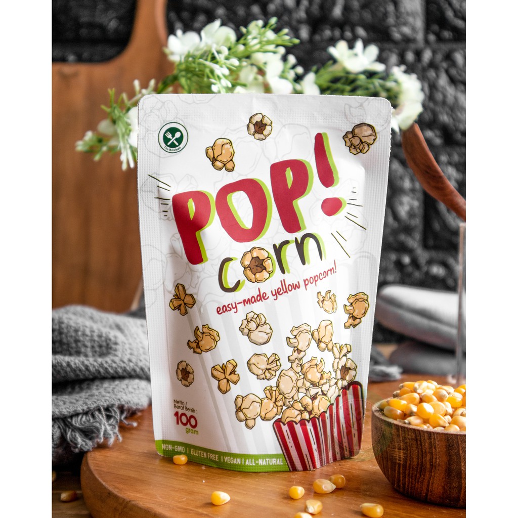 

POP CORN - EASY MADE NON GMO YELLOW POPCORN 100GR
