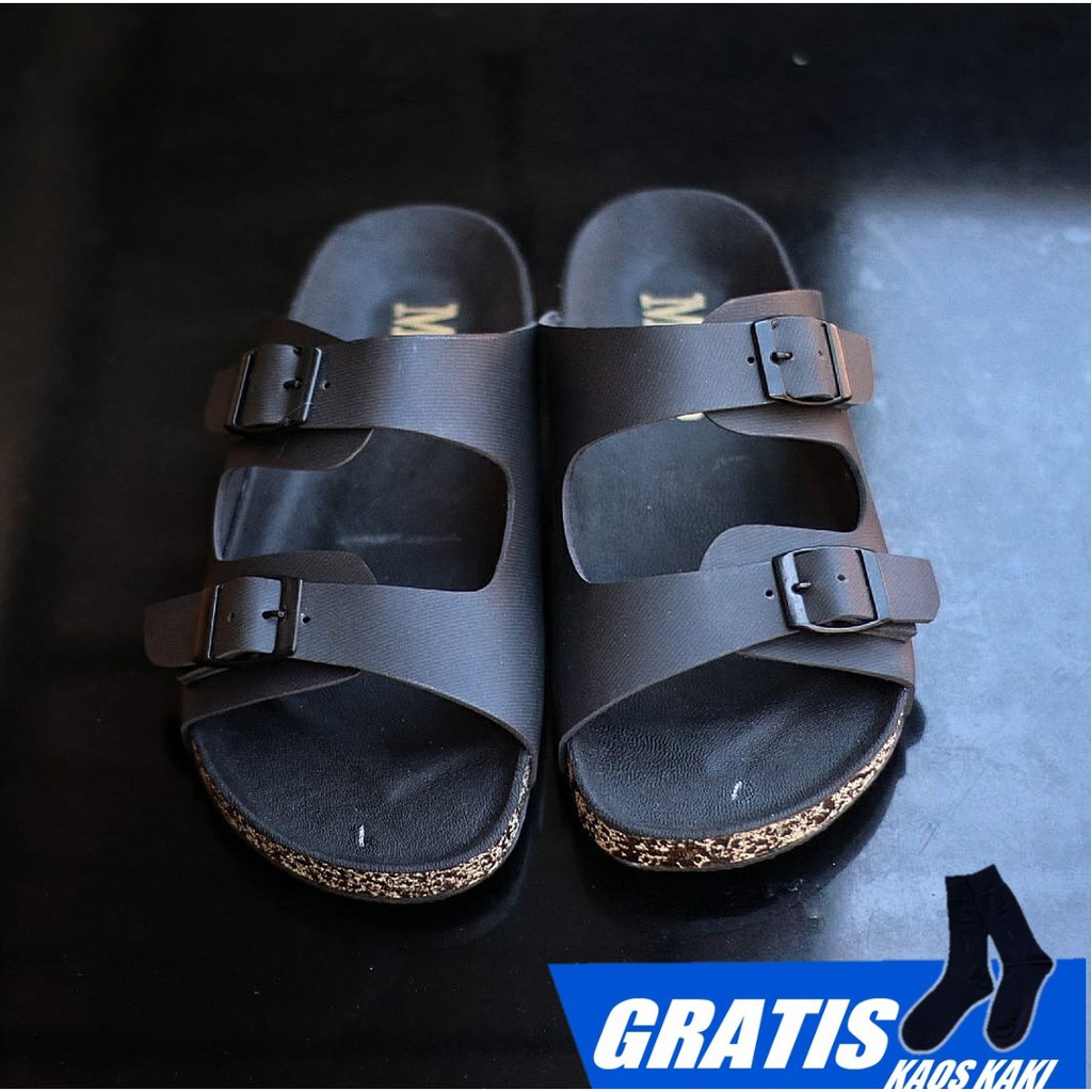 JOEHAN|Sandal Casual Pria Kekinian Kuit Syintetik Original Fashion Trendy Terbaru Jalan Laki Laki