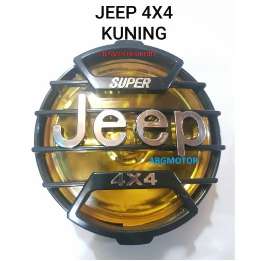 REFLEKTOR LAMPU DEPAN JEEP 4X4 KACA KUNING