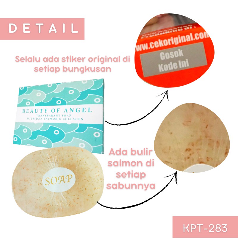 BEAUTY OF ANGEL Sabun Pemutih Pencerah Kulit Wajah &amp; Tubuh Facial And Body Soap BPOM