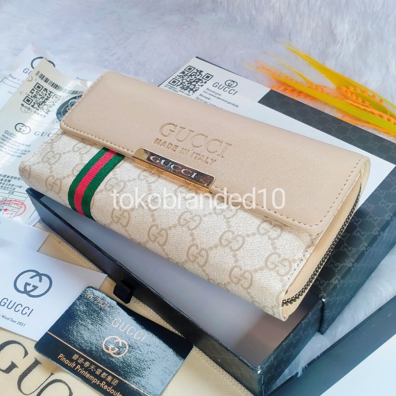 DOMPET PANJANG WANITA G**CI TUTUP MAGNET FREE BOX+PAPERBAG FULLSET