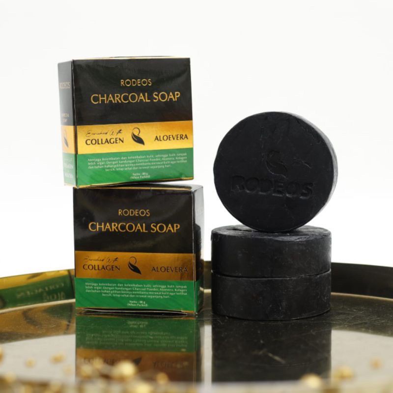Rodeos Charcoal Soap hempas Jerawat