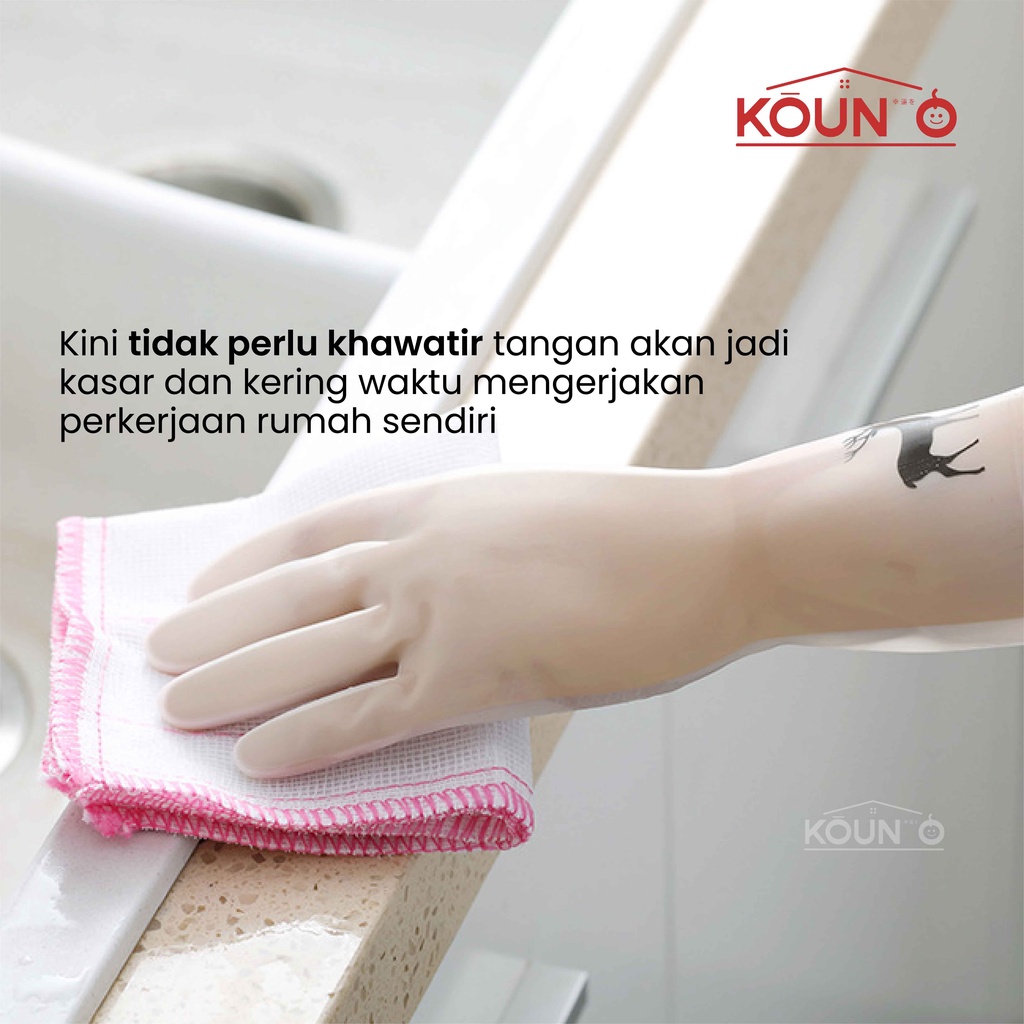 Sarung Tangan Karet Sarung Tangan Cuci Piring Sarung Tangan Kebun Anti Air Tebal Latex Rubber Glove