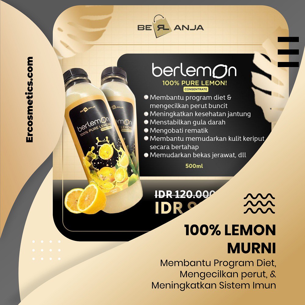 Jual SARI LEMON MURNI MINUMAN DIET & KESEHATAN BERLEMON 500 ML | Shopee ...