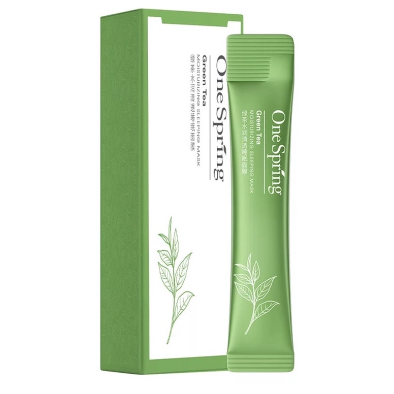 One Spring Green tea Sleeping Mask isi 20 pcs